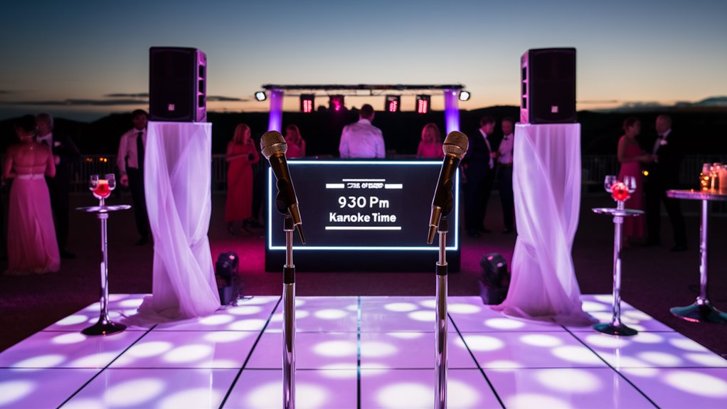 schedule your singing performance