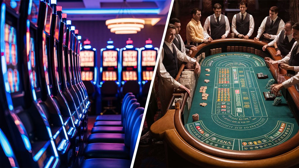 slots versus casino tables