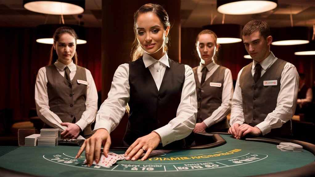train casino dealer staff