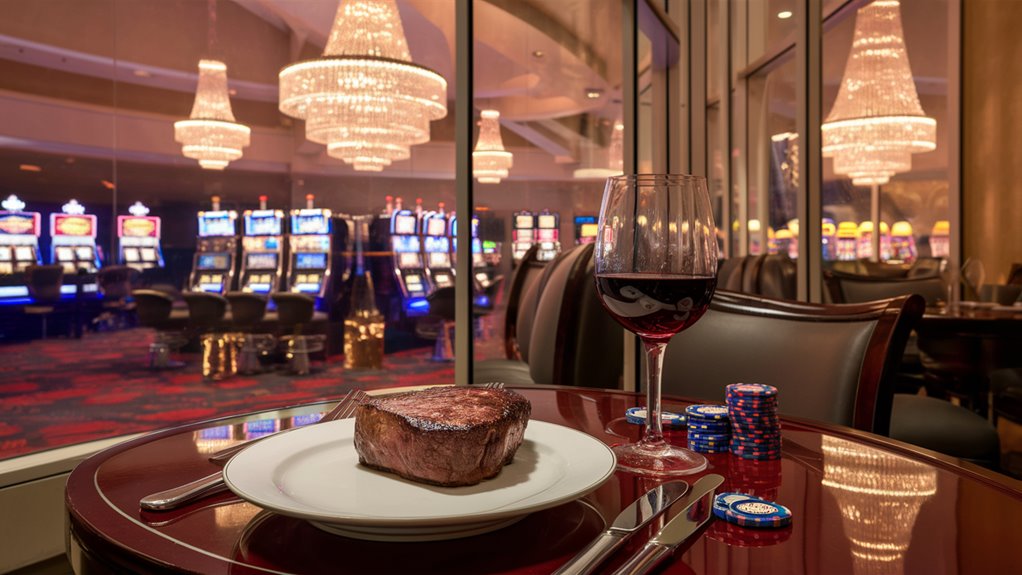 upscale meals during casino play