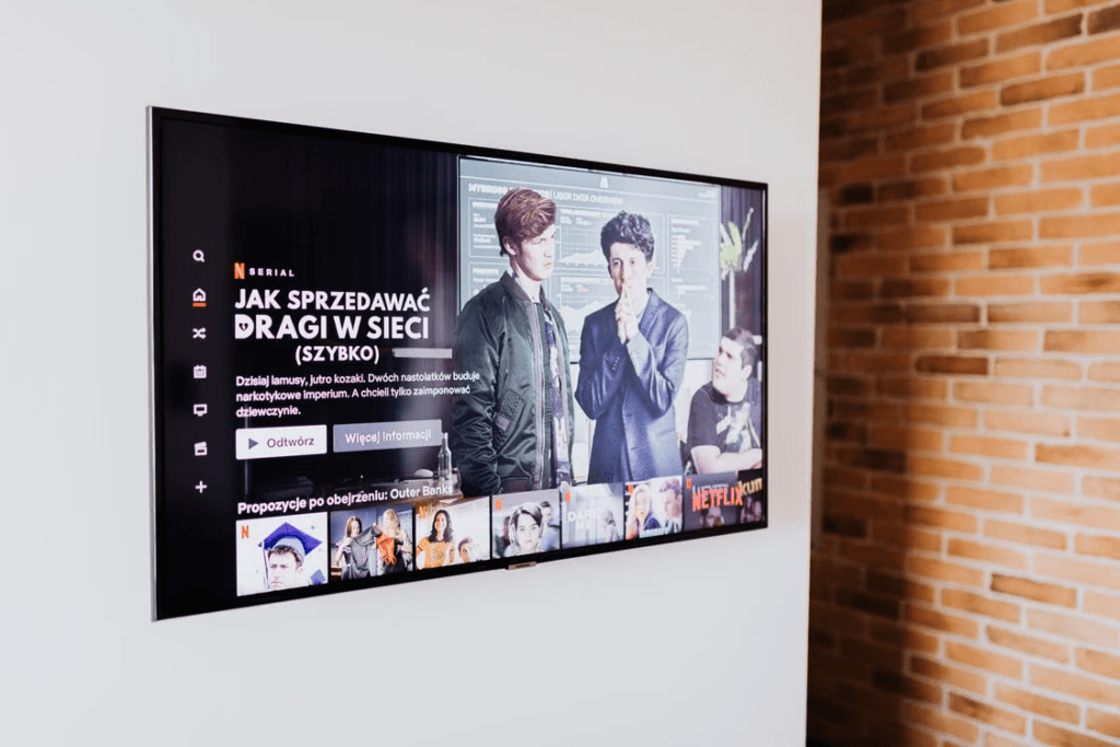 Modern smart TV displaying high-quality streaming video with HDR-compatible hardware.